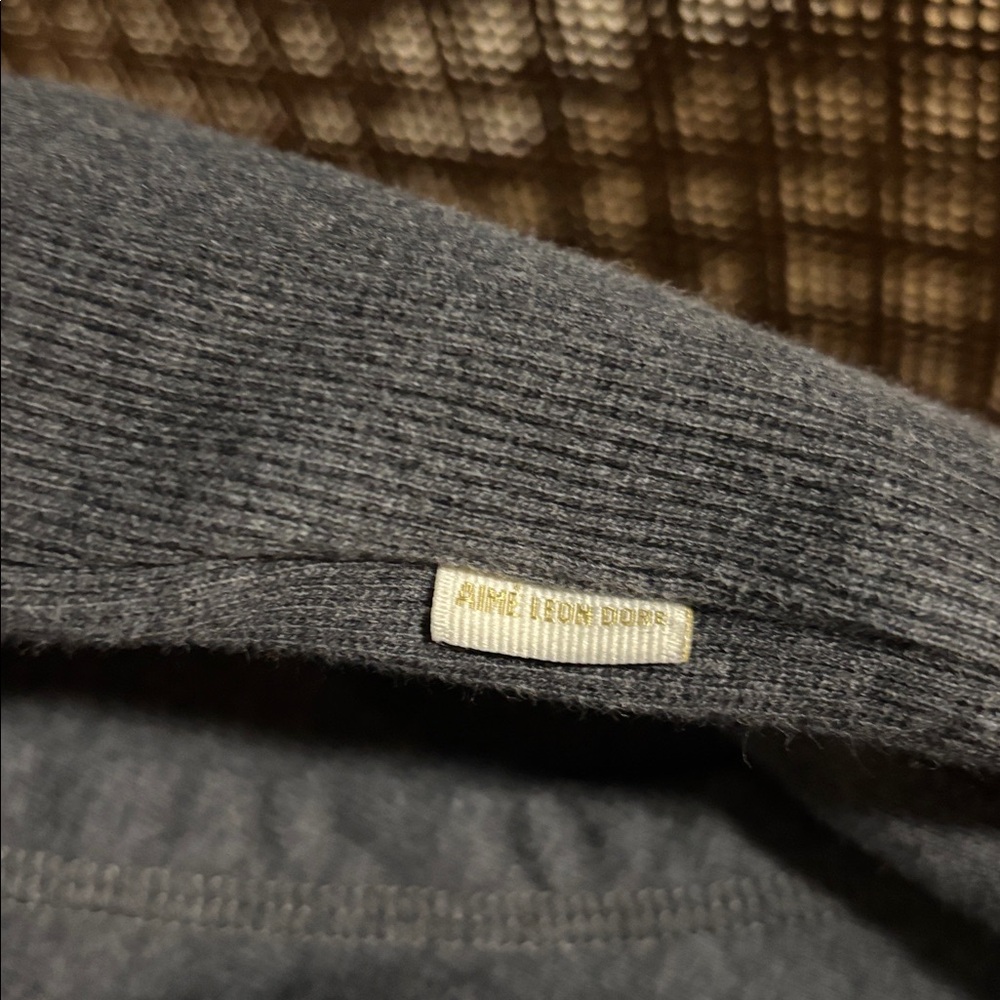 Aime Leon Dore Charcoal Hoodie with Gold Logo Sz L - Picture 4 of 8